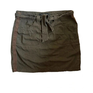 Calvin Klein Y2K Brown Cargo Utility Skirt 12